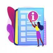 Customer service guide abstract concept vector illustration. Customer service guide abstract concept vector illustration. Customer service tutorial, excellence training manual, employee tips, implementation guide, educational information abstract metaphor.